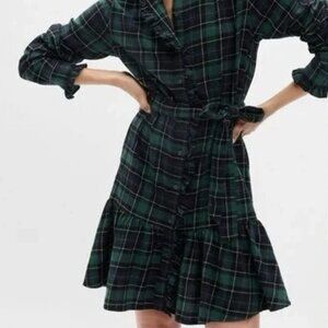 Gap Women's Tiered Plaid Mini Dress